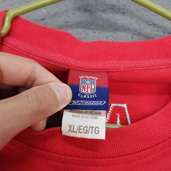 Tampa Bay Buccaneers Football Jersey Mens XL Red NFL Reebok Sapp 99 Classic - Picture 4 of 8